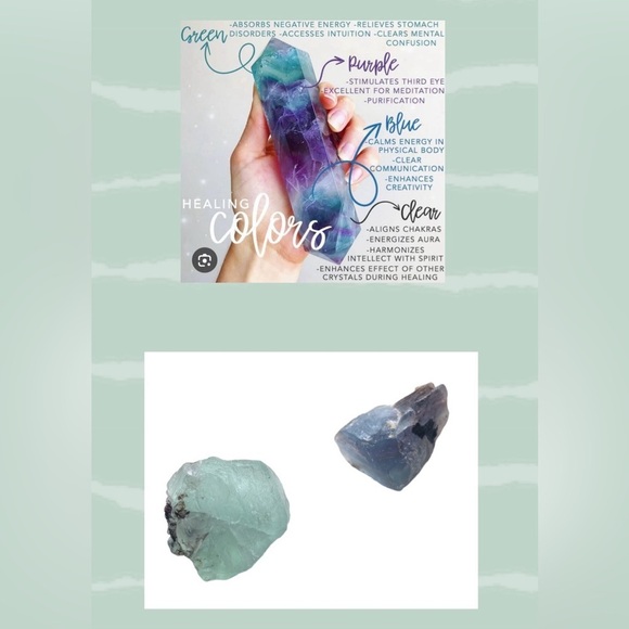 All Natural Flourite Pieces Other - Any 2/$18! Raw Fluorite- 2 Pieces